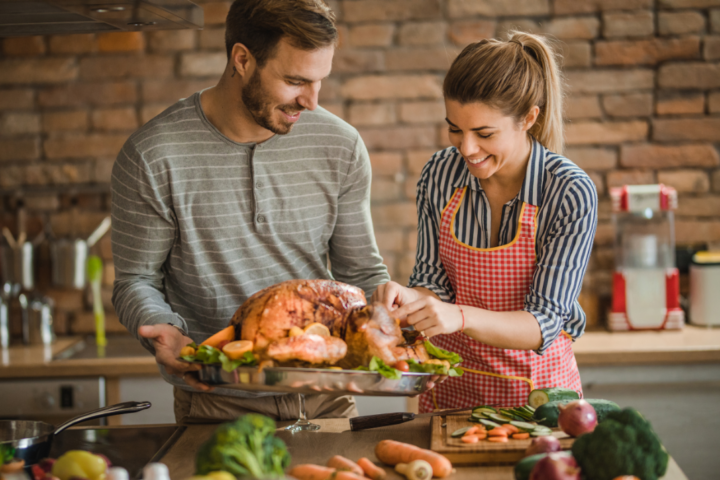 A couple celebrating the holidays while going through infertility