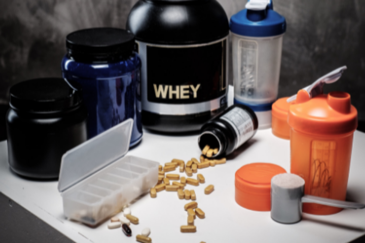 variety of workout supplements