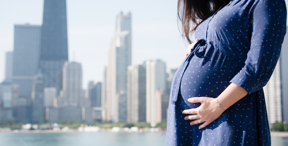 Pregnant woman in New York City and how the environment affects fertility.